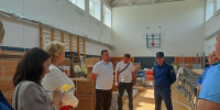 Состоялся визит Первого заместителя прокурора Пензенской области Лейзенберга Александра Михайловича в школу с. Студенки. - Белинский район